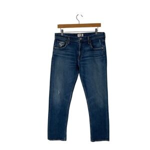 AGOLDE Straight Leg Jeans Womens Sz 28 Blue Denim Distressed‎